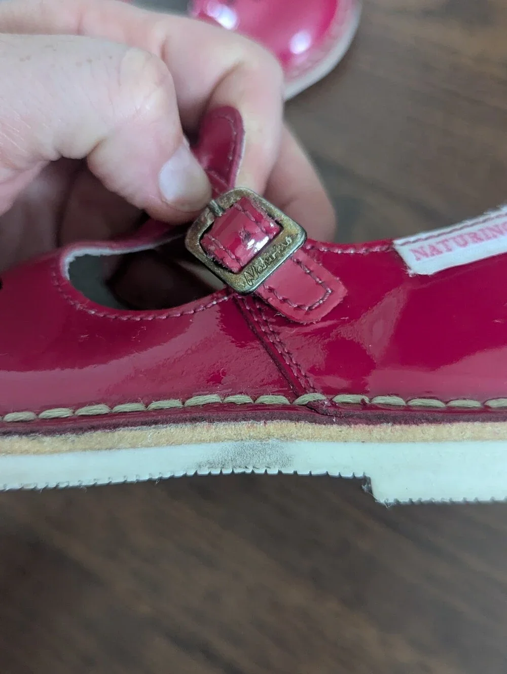 Naturino Pink Patent Mary Jane Girls Shoes